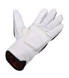 3 Pairs Cow Hide TPR Black Driver Gloves