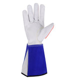 3 Pairs Cow hides TPR Blue Welding Gloves